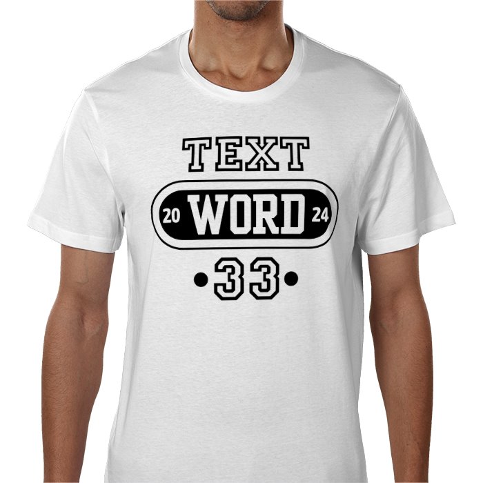 White custom Printed T-Shirt